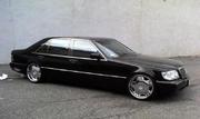 Элитный автомобиль  Mercedes-Benz S600  W140 Long белого/черного цвета