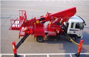 Автовышка телескопическая Hansin HS 3570 (35 метров)  на шасси Hyundai