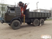 Камаз 43105 борт с манипулятором и спальником.