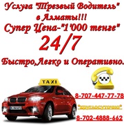 --трезвый водитель алматы--